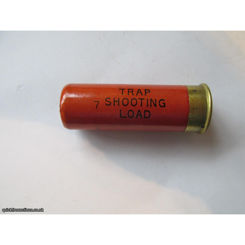 12G GREENWOOD & BATLEY TRAP SHOOTING LOAD ORANGE CARTRIDGE  [INERT]