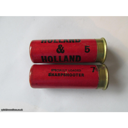 12G HOLLAND & HOLLAND SHARPSHOOTER DARK RED CARTRIDGE  [INERT]