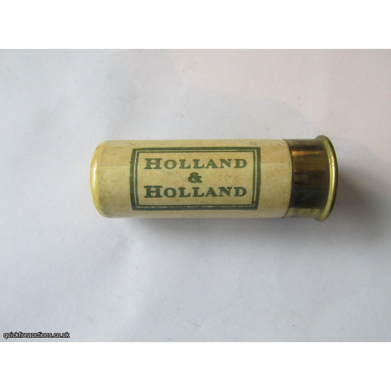 12G HOLLAND & HOLLAND WHITE CARTRIDGE  [INERT]
