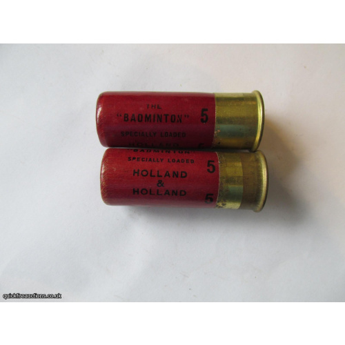 12G HOLLAND & HOLLAND THE BADMINGTON  CARTRIDGE  [INERT]
