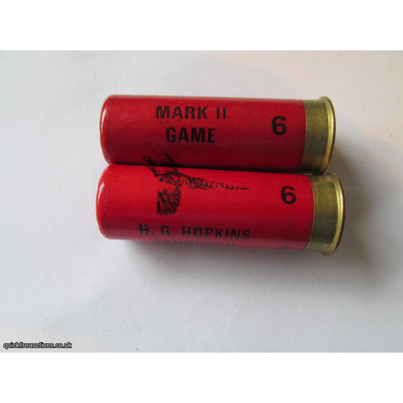 12G HOPKINS MARK 11 GAME TYPE 1 7mm BRASS CARTRIDGE  [INERT]