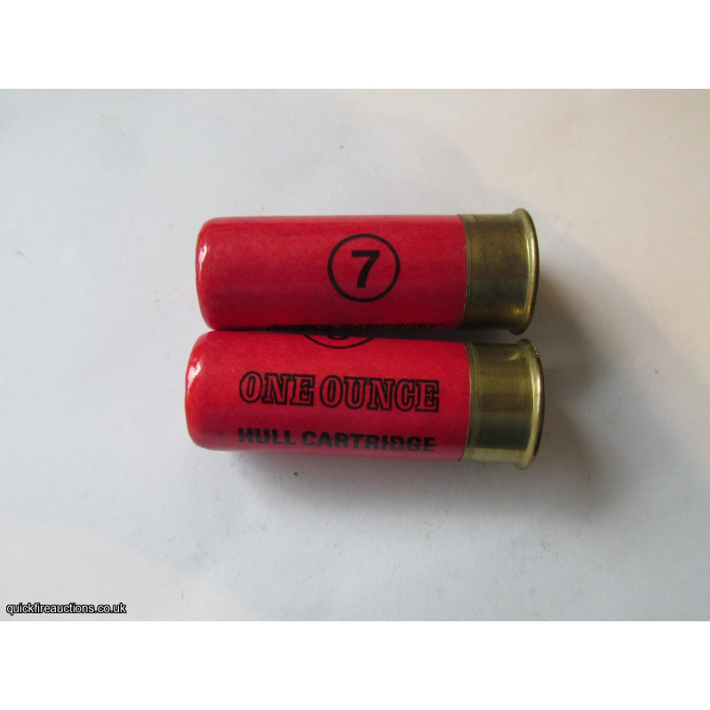 12G HULL CARTRIDGE ONE OUNCE BRIGHT RED CARTRIDGE  [INERT]