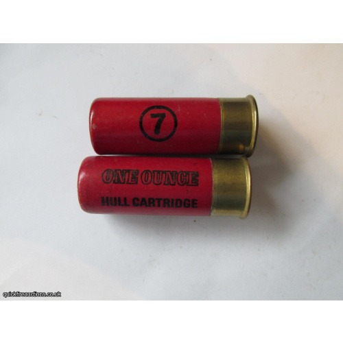 12G HULL CARTRIDGE ONE OUNCE DARK RED CARTRIDGE  [INERT]