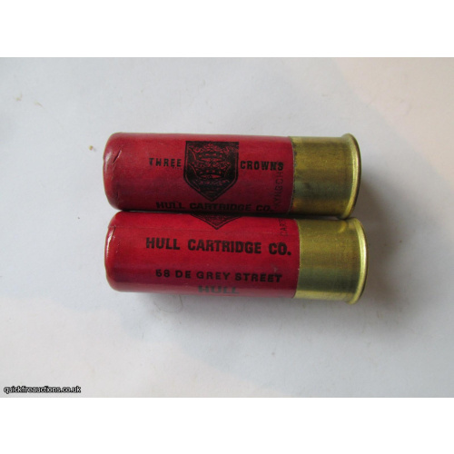 12G HULL THREE CROWNS HS= ELEY-KYNOCH CARTRIDGE  [INERT]