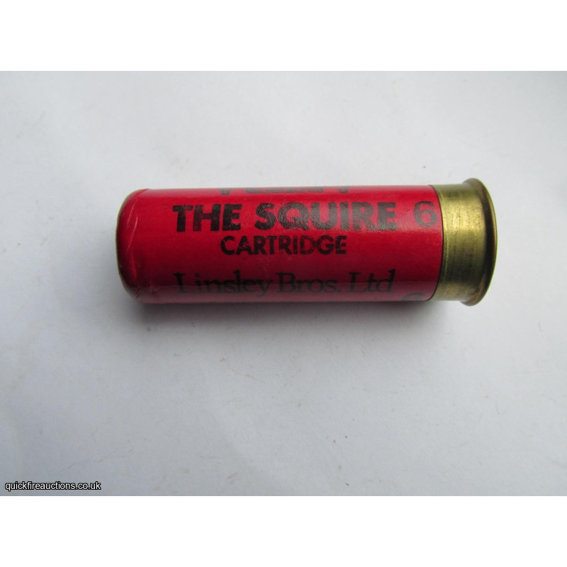 12G LINSLEY THE SQUIRE 7mm brass CARTRIDGE  [INERT]