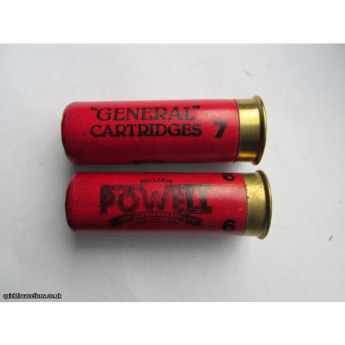 12G POWELL GENERAL TYPE 1 7mm BRASS CARTRIDGE  [INERT]