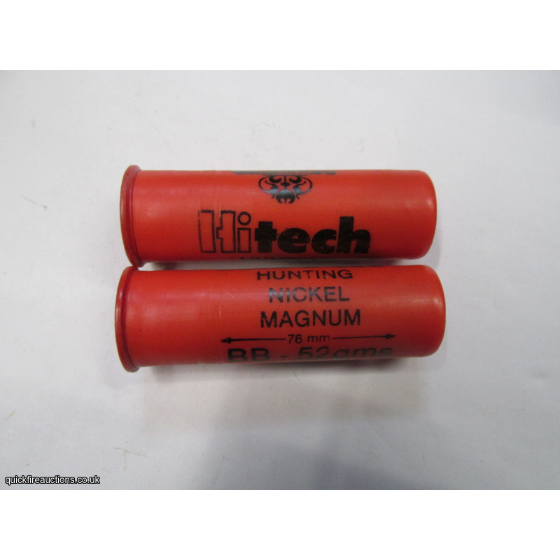 12G GAMEBORE HI TECH HUNTING NICKEL MAGNUM ALL PLASTIC CARTRIDGE [INERT]