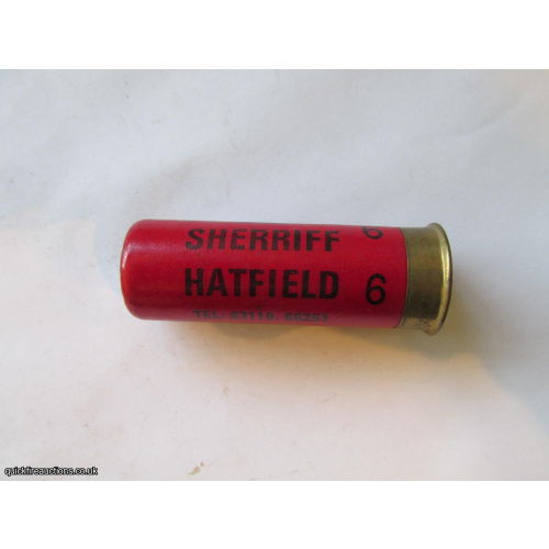 12G SHERRIFF HATFIELD CARTRIDGE  [INERT]