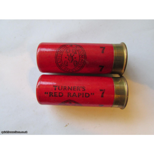 12G TURNERS RED RAPID TYPE 1 RED 8mm BRASS CARTRIDGE  [INERT]
