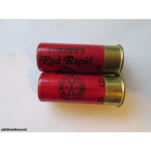 12G TURNERS RED RAPID TYPE 1 12mm BRASS CARTRIDGE  [INERT]