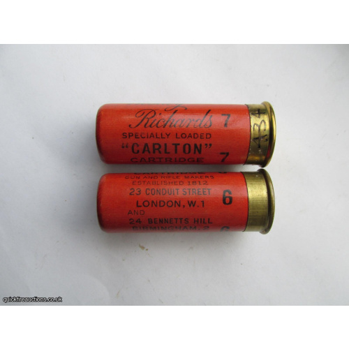 12G WESTLEY RICHARDS CARLTON WITH ADDRESS CARTRIDGE  [INERT]