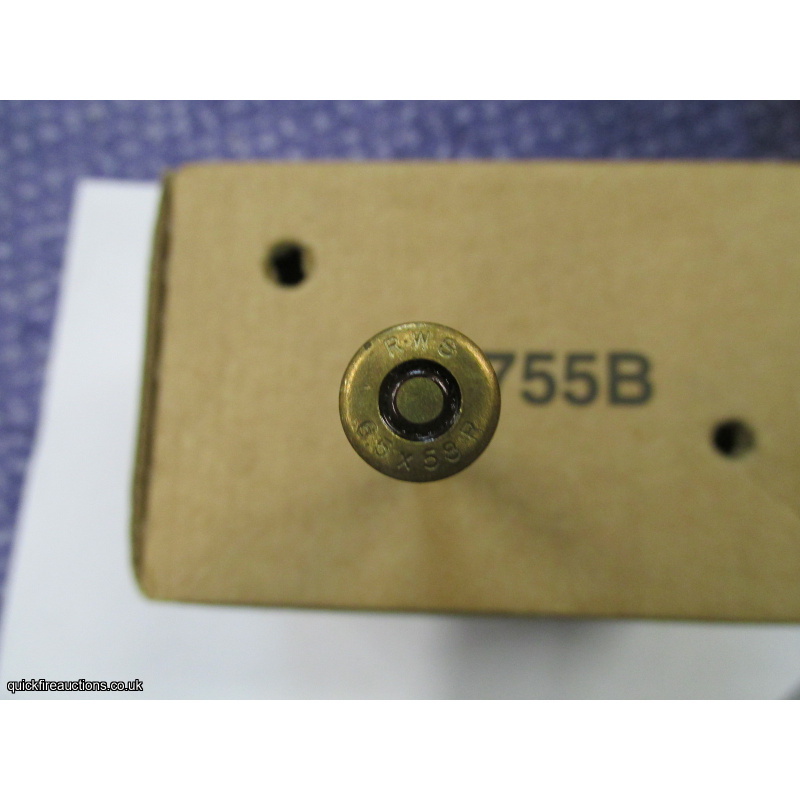 1 X R.W.S. 6.5 X 58 R LEAD TIP BULLET INERT