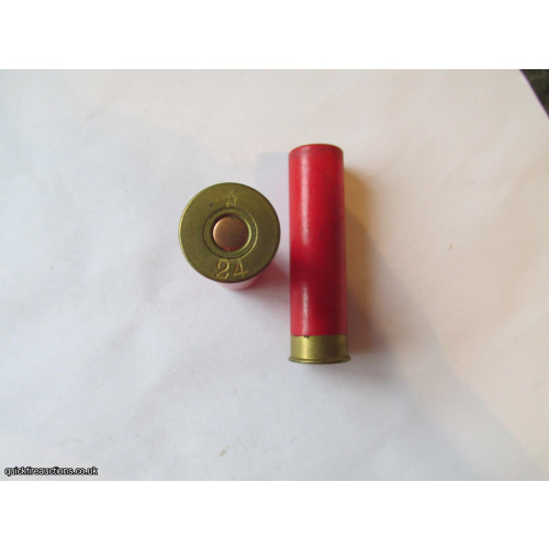 24G R.T.O. SELLIER & BELLOT * PLAIN RED TUBE CARTRIDGE  [INERT]