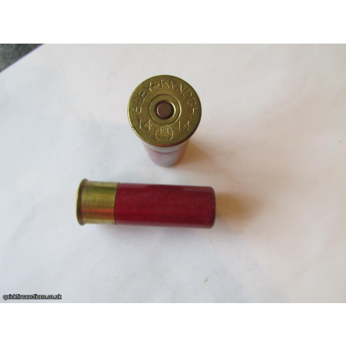 14G R.T.O. ELEY PLAIN DARK RED TUBE  CARTRIDGE  [INERT]