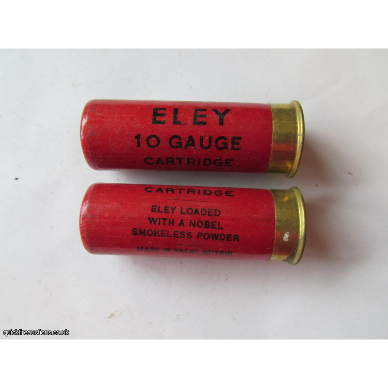 10G R.T.O. ELEY 10 GAUGE 2 5/8 8mm BRASS CARTRIDGE  [INERT]