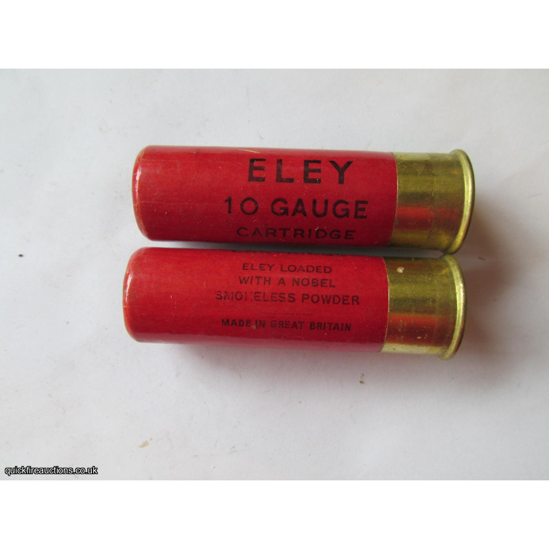 10G R.T.O. ELEY 10 GAUGE 2 7/8 15mm BRASS BRIGHT RED CARTRIDGE  [INERT]