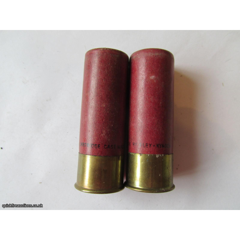 10G R.T.O. CASE MADE BY ELEY-KYNOCH DARK RED CARTRIDGE  [INERT]