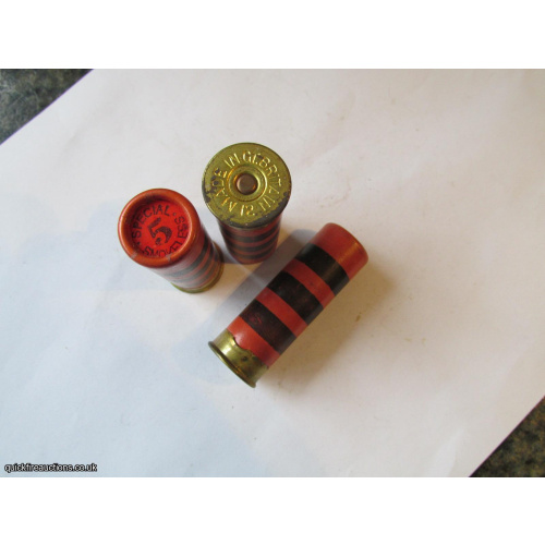 12G R.T.O. 3 X RINGS 2nds GREENWOOD & BATLEY ORANGE  CARTRIDGE  [INERT]