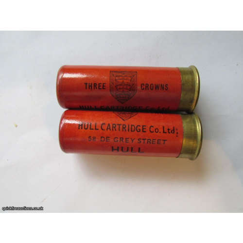 12G R.T.O. HULL CARTRIDGE Co LTD  THREE CROWNS CARTRIDGE  [INERT]