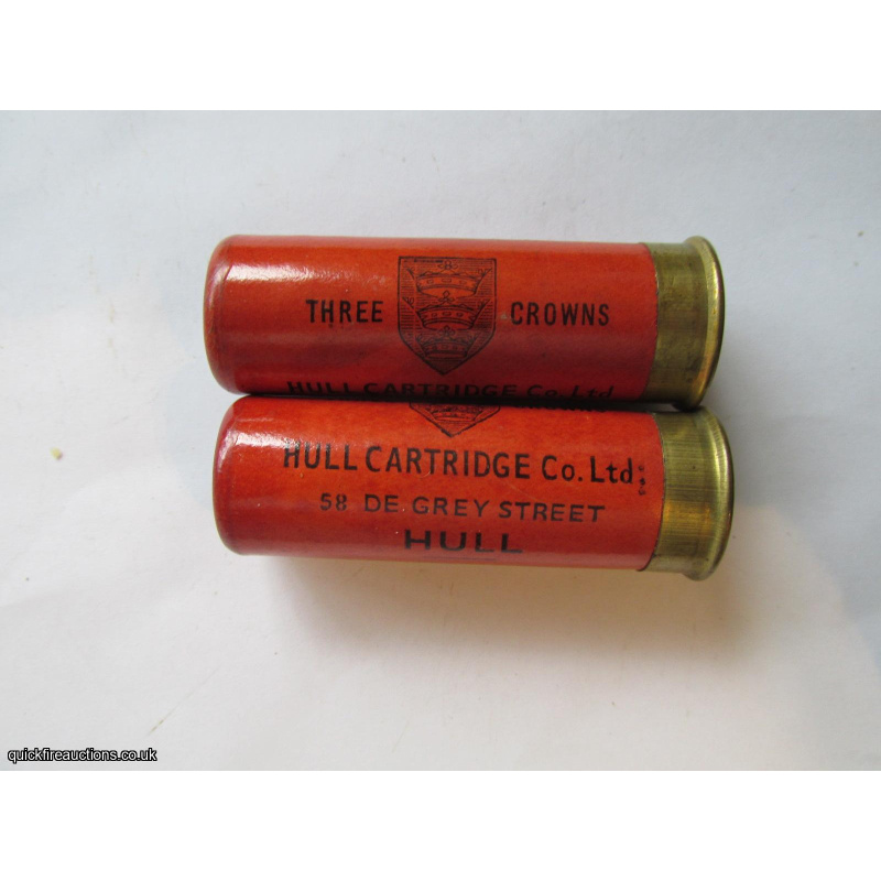 12G R.T.O. HULL CARTRIDGE Co LTD  THREE CROWNS CARTRIDGE  [INERT]