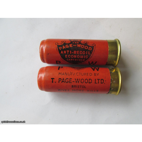 12G R.T.O. THE PAGE-WOOD ANTI-RECOIL ECONOMIC CARTRIDGE  [INERT]
