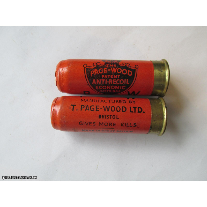 12G R.T.O. THE PAGE-WOOD PATENT ANTI-RECOIL ECONOMIC CARTRIDGE  [INERT]