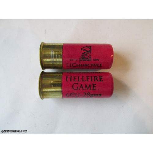 12G CHURCHILL HELLFIRE GAME CARTRIDGE  [INERT]