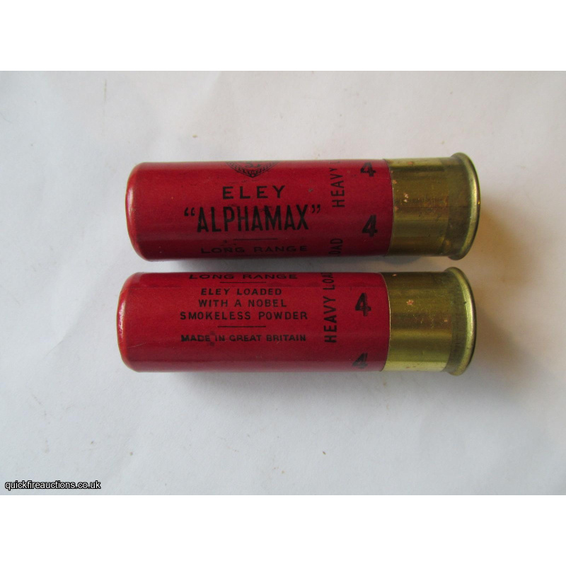 12G ELEY ALPHAMAX LR NOBEL SMOKELESS 3 inch CARTRIDGE   [INERT]