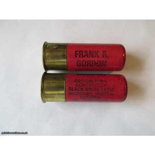 12G FRANK R GORDON AGRICULTURAL CONTRACTOR  CARTRIDGE  [INERT]