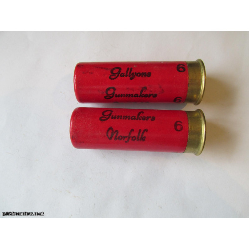 12G GALLYONS GUNMAKERS NORFOLK 7mm BRASS CARTRIDGE  [INERT]