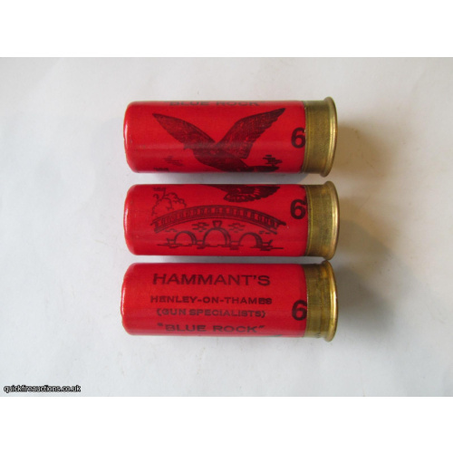 12G HAMMANTS BLUE ROCK BRIGHT RED CARTRIDGE  [INERT]