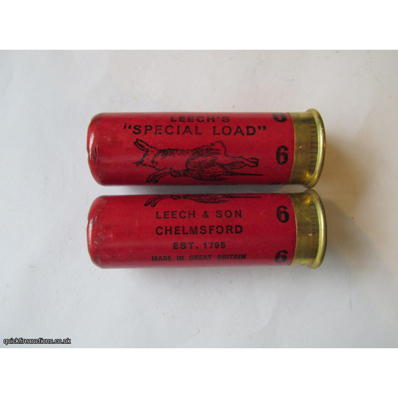 12G LEECHS SPECIAL LOAD DARK RED CARTRIDGE  [INERT]