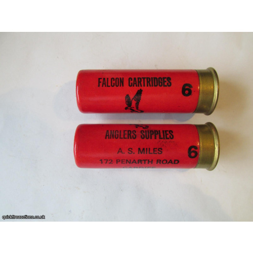 12G  A.S. MILES FALCON ANGLERS SUPPLIES CARTRIDGE  [INERT]