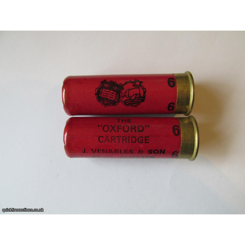 12G VENABLES THE OXFORD DARK RED CARTRIDGE  [INERT]