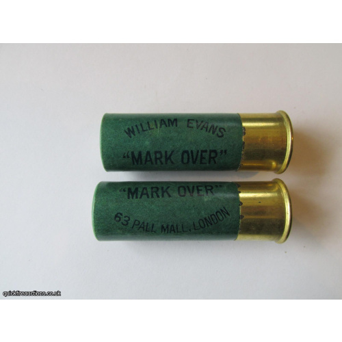 12G R.T.O. WILLIAM EVANS MARK OVER BLUE PRINT CARTRIDGE  [INERT]