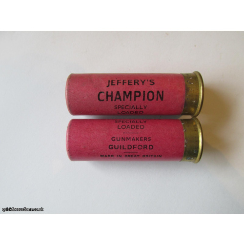 12G R.T.O. JEFFERYS CHAMPION SPECIALLY LOADED PINK CARTRIDGE  [INERT]