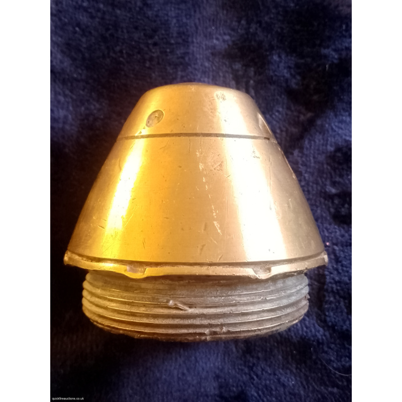 German KZ14 Brass fuze. Fired with some marks 