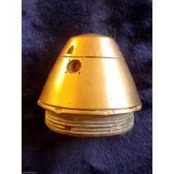 German KZ14 Brass fuze. Fired with some marks 