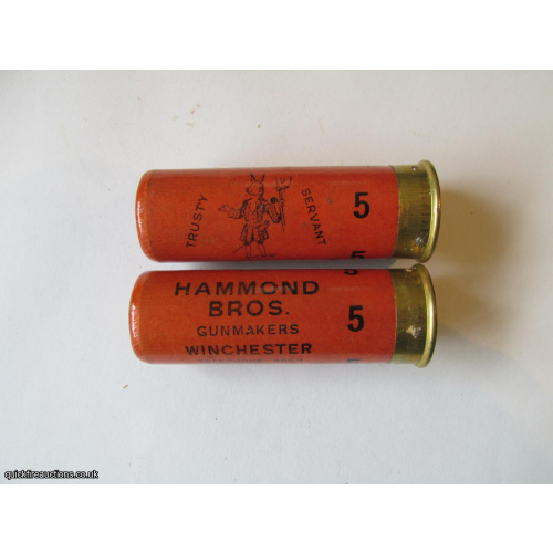 12G HAMMOND BROS THE TRUSTY SERVANT CARTRIDGE  [INERT]