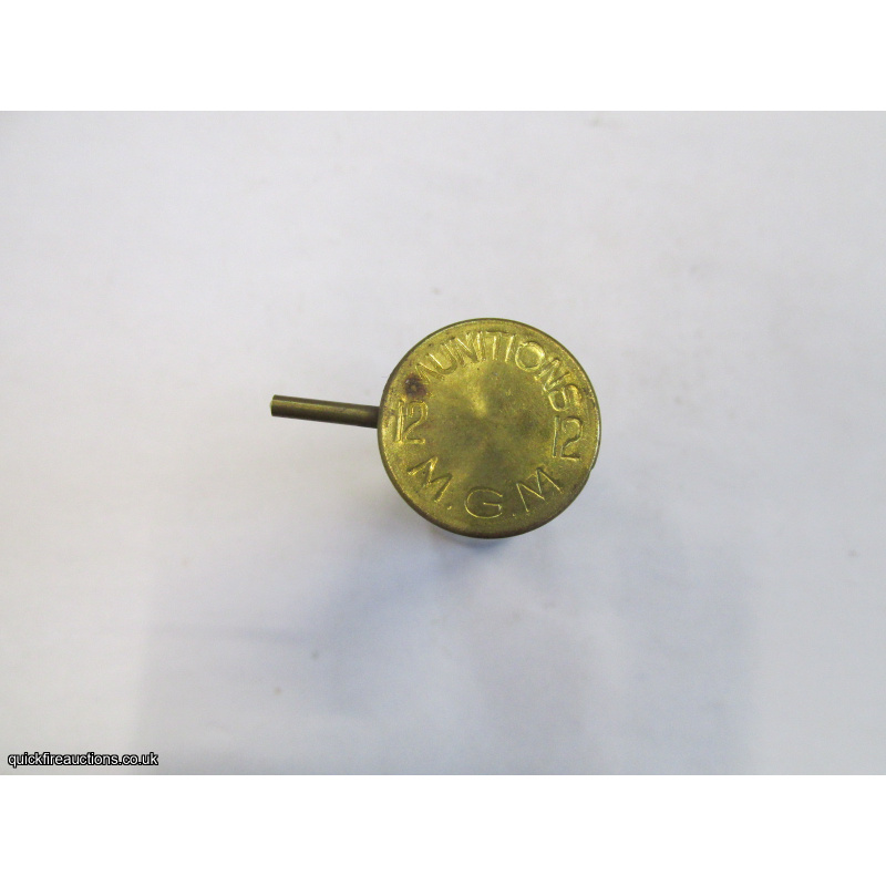 12G R.T.O. M.G.M. MUNITIONS PLAIN TUBE PIN-FIRE CARTRIDGE  [INERT]