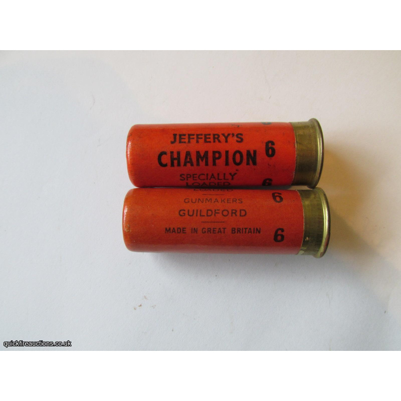 12G JEFFERYS CHAMPION ORANGE CARTRIDGE  [INERT]