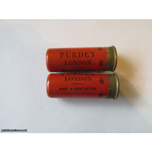 12G PURDEY LONDON ORANGE CARTRIDGE  [INERT]