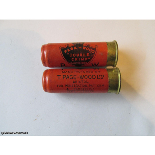 12G R.T.O. PAGE-WOOD DOUBLE CRIMP CARTRIDGE   [INERT]