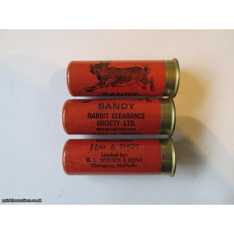 12G SANDY RABBIT CLEARANCE SOCIETY WOODS  CARTRIDGE  [INERT]
