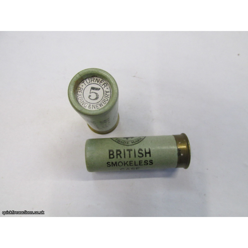 12G R.T.O. TC= TURNER KYNOCH BRITISH SMOKELESS CASE CARTRIDGE  [INERT]