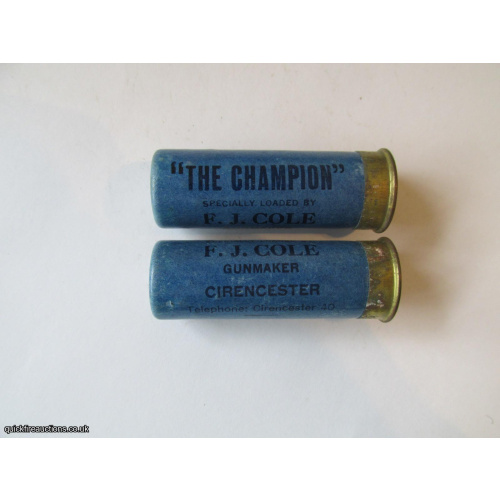 12G R.T.O. COLE THE CHAMPION CARTRIDGE  [INERT]