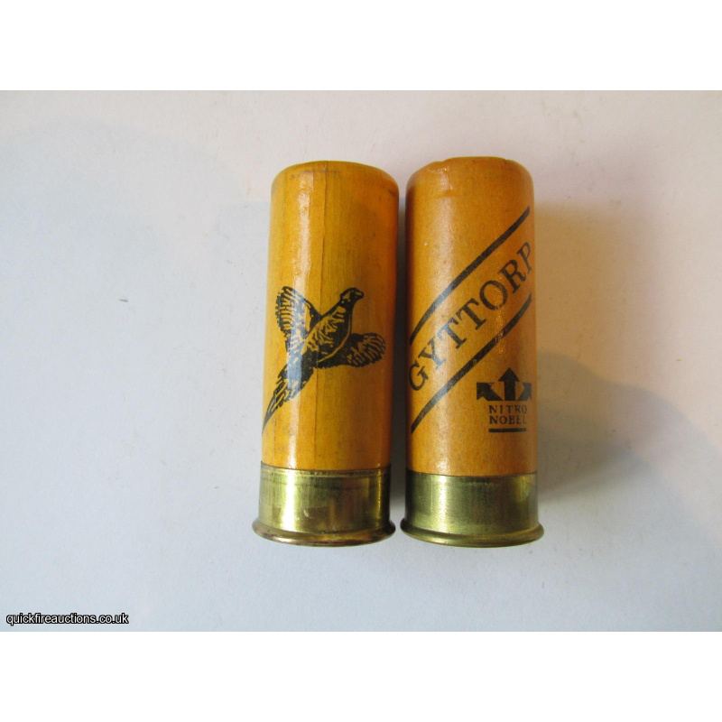 12G GYTTORP [PHEASANT] YELLOW CARTRIDGE  [INERT]
