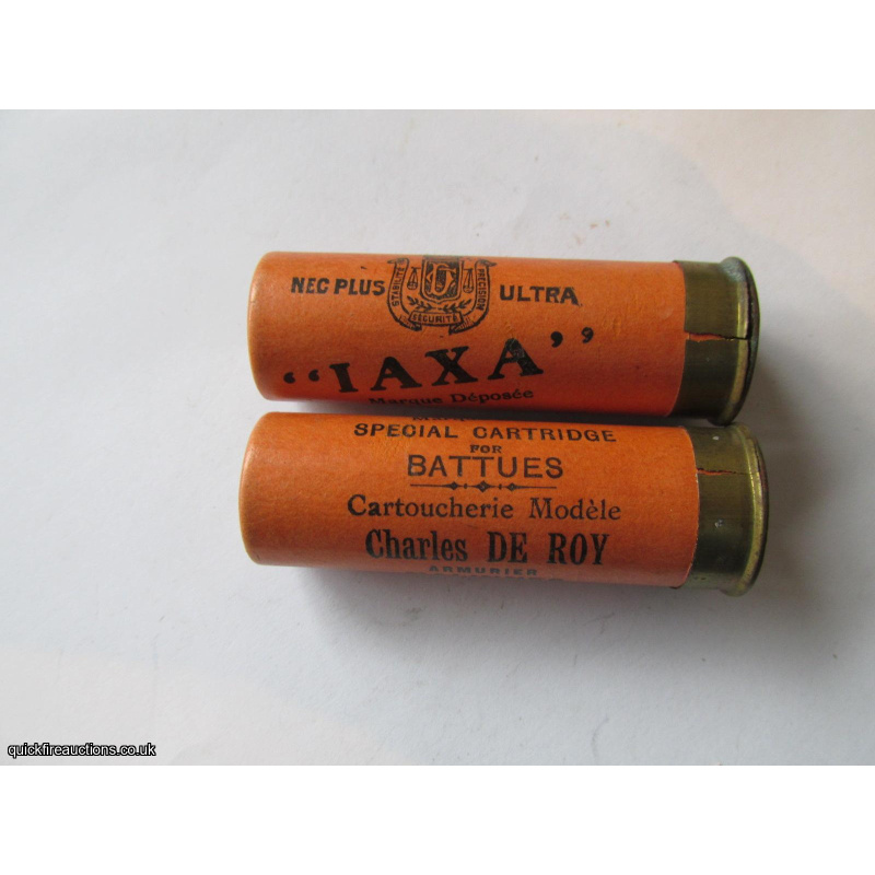 12G R.T.O. DE ROY IAXA SPECIAL ELEY SPLIT BRASS  CARTRIDGE  [INERT]