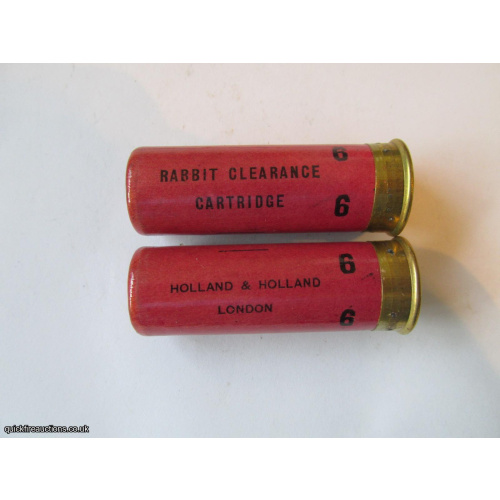 12G HOLLAND & HOLLAND RABBIT CLEARANCE PINK CARTRIDGE  [INERT]