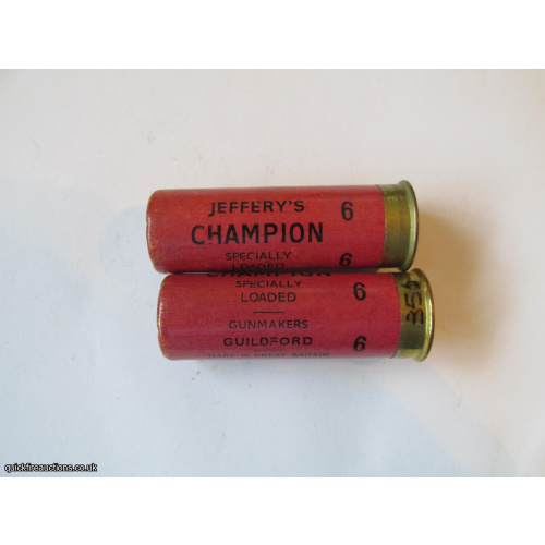 12G JEFFERYS CHAMPION PINK CARTRIDGE  [INERT]